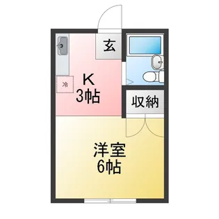 澤地ハイツ【1階】の間取り