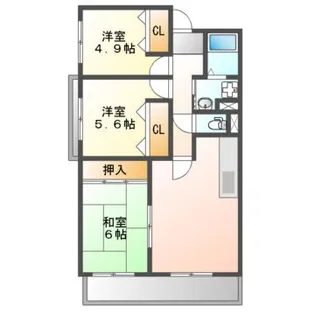 ウェルフェアー【4階】の間取り