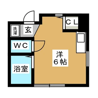 フルール・デ・シャンII【1階】の間取り
