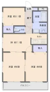 相模原ホビーバーンズ【3階】の間取り
