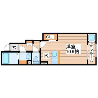 フロイデ【1階】の間取り