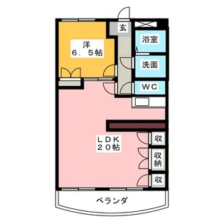 クレール浜松I【6階】の間取り