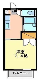 ディアス内川 B【2階】の間取り
