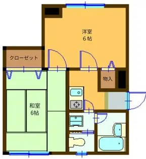 リバーサイド・アン【2階】の間取り