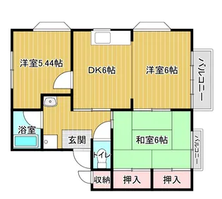 パークサイド川崎【2階】の間取り
