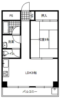 山科ハイツ【2階】の間取り