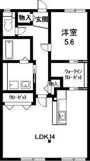 エントピア以和貴【1階】の間取り