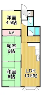 サンハイツ新明【1階】の間取り