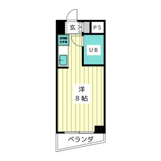ラフィネ杁中【9階】の間取り