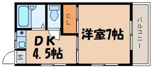 コーポ築山【2階】の間取り