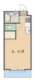 コーポMIKII【3階】の間取り
