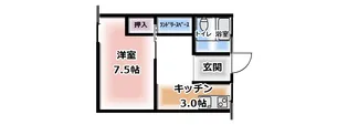 リバーサイド【2階】の間取り