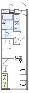 1Kの間取り画像