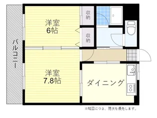 サンヒーローマンション別府駅前【5階】の間取り