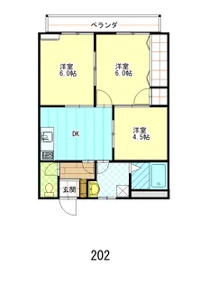 ミニハウス下ノ前【2階】の間取り