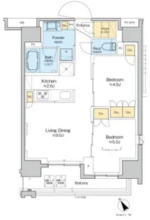 プラウドフラット清澄通り【5階】の間取り
