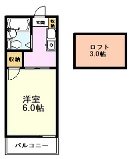 メグハイム【1階】の間取り