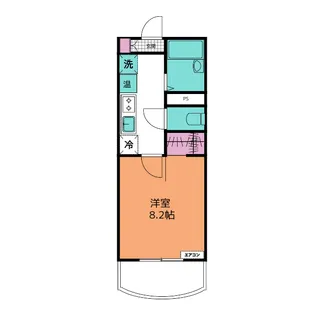 メゾンヴェルテ【2階】の間取り