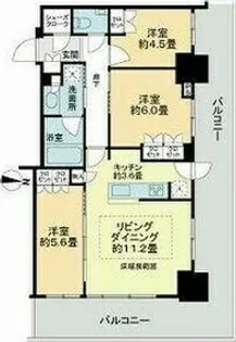 ライオンズタワー札幌【17階】の間取り