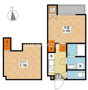 fleur de lisII【2階】の間取り