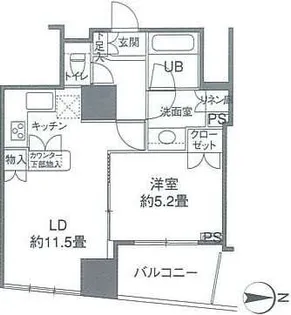 カスタリアタワー品川シーサイド【4階】の間取り
