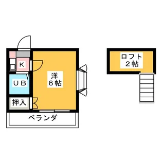 ルミエール南栄【2階】の間取り