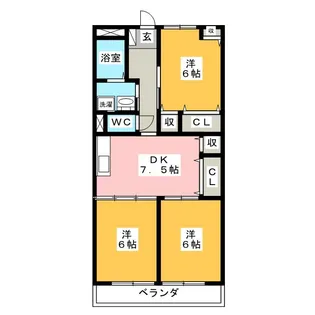 エクセレンス【3階】の間取り