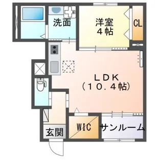 アルバ西岡本【1階】の間取り