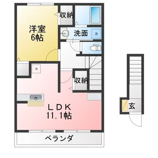 アレグリア II棟【2階】の間取り