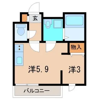 1Rの間取り画像