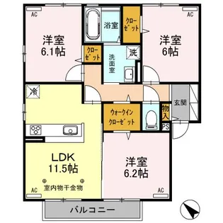 グローラ【2階】の間取り