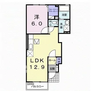 フラン・コリーヌII【1階】の間取り