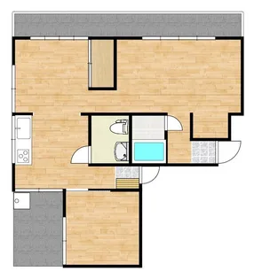 フェリジータ周南【2階】の間取り