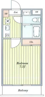 コスモリード渋谷神宮前【1階】の間取り