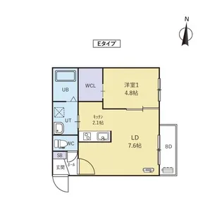 URBAN FLATS平岸2【1階】の間取り