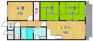 エステル津田【5階】の間取り