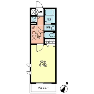 シエルグランTOKAI【1階】の間取り