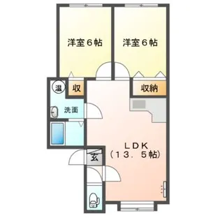 Mハイツ寿5【1階】の間取り