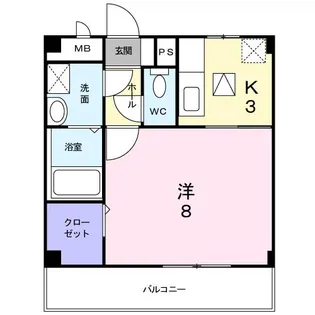 三重県四日市市小古曽東2【アパート】の間取り