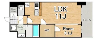 リヴェント福島野田【8階】の間取り