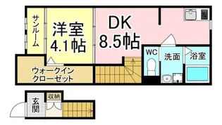 福岡県北九州市八幡東区尾倉2【アパート】の間取り