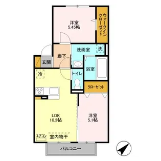 バードネイチャーA棟【2階】の間取り