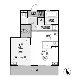 群馬県邑楽郡大泉町富士2【アパート】の間取り