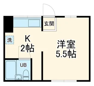 第二天栄ビル【2階】の間取り