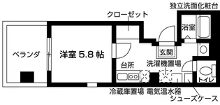 クレールメゾン【6階】の間取り