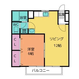 ジュネスAn【2階】の間取り