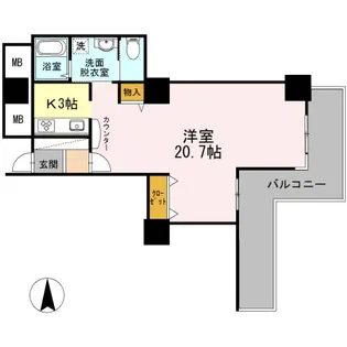 品川シーサイドビュータワー II【3階】の間取り