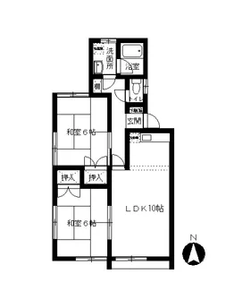 コーポ桜【2階】の間取り