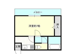 1Kの間取り画像