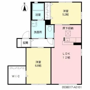 グランシャリオ三重 A棟【1階】の間取り